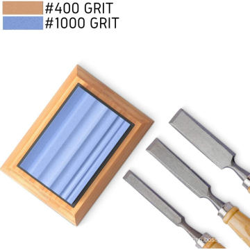 Two Whetstones Grit 400 & 1000 Gouge Sharpener